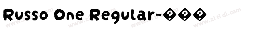 Russo One Regular字体转换 Russo One Regular字体转换